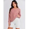 imageANRABESS Womens Oversized Sweatshirt Crewneck Long Sleeve Tunic Pollover Shirt Side Zipper Hoodie Sweater 2025 Spring ClothesDark Pink
