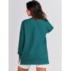 imageANRABESS Womens Oversized Sweatshirt Crewneck Long Sleeve Tunic Pollover Shirt Side Zipper Hoodie Sweater 2025 Spring ClothesDusty Blue