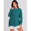 imageANRABESS Womens Oversized Sweatshirt Crewneck Long Sleeve Tunic Pollover Shirt Side Zipper Hoodie Sweater 2025 Spring ClothesDusty Blue