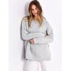 imageANRABESS Womens Oversized Sweatshirt Crewneck Long Sleeve Tunic Pollover Shirt Side Zipper Hoodie Sweater 2025 Spring ClothesGray