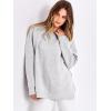 imageANRABESS Womens Oversized Sweatshirt Crewneck Long Sleeve Tunic Pollover Shirt Side Zipper Hoodie Sweater 2025 Spring ClothesGray