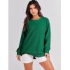 imageANRABESS Womens Oversized Sweatshirt Crewneck Long Sleeve Tunic Pollover Shirt Side Zipper Hoodie Sweater 2025 Spring ClothesGreen