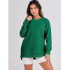 imageANRABESS Womens Oversized Sweatshirt Crewneck Long Sleeve Tunic Pollover Shirt Side Zipper Hoodie Sweater 2025 Spring ClothesGreen