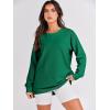 imageANRABESS Womens Oversized Sweatshirt Crewneck Long Sleeve Tunic Pollover Shirt Side Zipper Hoodie Sweater 2025 Spring ClothesGreen