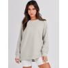 imageANRABESS Womens Oversized Sweatshirt Crewneck Long Sleeve Tunic Pollover Shirt Side Zipper Hoodie Sweater 2025 Spring ClothesGrey Apricot