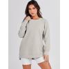 imageANRABESS Womens Oversized Sweatshirt Crewneck Long Sleeve Tunic Pollover Shirt Side Zipper Hoodie Sweater 2025 Spring ClothesGrey Apricot