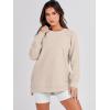 imageANRABESS Womens Oversized Sweatshirt Crewneck Long Sleeve Tunic Pollover Shirt Side Zipper Hoodie Sweater 2025 Spring ClothesLight Almond