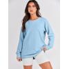 imageANRABESS Womens Oversized Sweatshirt Crewneck Long Sleeve Tunic Pollover Shirt Side Zipper Hoodie Sweater 2025 Spring ClothesLight Blue