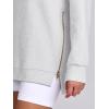 imageANRABESS Womens Oversized Sweatshirt Crewneck Long Sleeve Tunic Pollover Shirt Side Zipper Hoodie Sweater 2025 Spring ClothesLight Gray