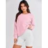 imageANRABESS Womens Oversized Sweatshirt Crewneck Long Sleeve Tunic Pollover Shirt Side Zipper Hoodie Sweater 2025 Spring ClothesPink