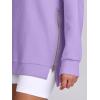 imageANRABESS Womens Oversized Sweatshirt Crewneck Long Sleeve Tunic Pollover Shirt Side Zipper Hoodie Sweater 2025 Spring ClothesPurple