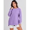 imageANRABESS Womens Oversized Sweatshirt Crewneck Long Sleeve Tunic Pollover Shirt Side Zipper Hoodie Sweater 2025 Spring ClothesPurple