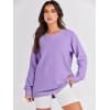 imageANRABESS Womens Oversized Sweatshirt Crewneck Long Sleeve Tunic Pollover Shirt Side Zipper Hoodie Sweater 2025 Spring ClothesPurple