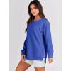 imageANRABESS Womens Oversized Sweatshirt Crewneck Long Sleeve Tunic Pollover Shirt Side Zipper Hoodie Sweater 2025 Spring ClothesRoyal Blue