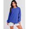 imageANRABESS Womens Oversized Sweatshirt Crewneck Long Sleeve Tunic Pollover Shirt Side Zipper Hoodie Sweater 2025 Spring ClothesRoyal Blue