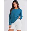 imageANRABESS Womens Oversized Sweatshirt Crewneck Long Sleeve Tunic Pollover Shirt Side Zipper Hoodie Sweater 2025 Spring ClothesSteel Blue