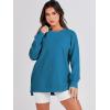 imageANRABESS Womens Oversized Sweatshirt Crewneck Long Sleeve Tunic Pollover Shirt Side Zipper Hoodie Sweater 2025 Spring ClothesSteel Blue