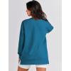 imageANRABESS Womens Oversized Sweatshirt Crewneck Long Sleeve Tunic Pollover Shirt Side Zipper Hoodie Sweater 2025 Spring ClothesSteel Blue