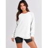 imageANRABESS Womens Oversized Sweatshirt Crewneck Long Sleeve Tunic Pollover Shirt Side Zipper Hoodie Sweater 2025 Spring ClothesWhite