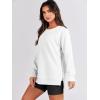imageANRABESS Womens Oversized Sweatshirt Crewneck Long Sleeve Tunic Pollover Shirt Side Zipper Hoodie Sweater 2025 Spring ClothesWhite