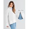 imageANRABESS Womens Turtleneck Long Sleeve Sweaters Waffle Knit Casual Side Zipper Pullover Tops Thumbhole 2024 Fall OutfitsWhite