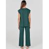 imageANRABESS Women 2 Piece Outfits Casual Summer Sleeveless Tops Knit Pants Sweater Lounge Matching Sets 2025 Trendy ClothesDark Green
