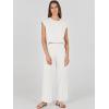 imageANRABESS Women 2 Piece Outfits Casual Summer Sleeveless Tops Knit Pants Sweater Lounge Matching Sets 2025 Trendy ClothesWhite