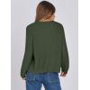 imageANRABESS Women Cardigan Sweater Dressy Casual Classic Long Sleeve Crew Neck Button Down Tweed Knit Jacket 2025 Spring OutfitsArmy Green