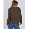 imageANRABESS Women Cardigan Sweater Dressy Casual Classic Long Sleeve Crew Neck Button Down Tweed Knit Jacket 2025 Spring OutfitsCoffee