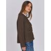 imageANRABESS Women Cardigan Sweater Dressy Casual Classic Long Sleeve Crew Neck Button Down Tweed Knit Jacket 2025 Spring OutfitsCoffee