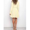 imageANRABESS Womens Long Sleeve Midi Dress Crewneck Tie Waist ALine Swing Casual Bodycon Ribbed Knit 2025 Fall Sweater DressApricot