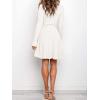 imageANRABESS Womens Long Sleeve Midi Dress Crewneck Tie Waist ALine Swing Casual Bodycon Ribbed Knit 2025 Fall Sweater DressWhite