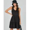 imageANRABESS Womens Summer Casual Tank Dress Sleeveless V Neck T Shirt Sundress Flowy Tiered Swing Mini Beach Vacation DressesBlack
