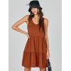 imageANRABESS Womens Summer Casual Tank Dress Sleeveless V Neck T Shirt Sundress Flowy Tiered Swing Mini Beach Vacation DressesBrick Red
