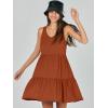 imageANRABESS Womens Summer Casual Tank Dress Sleeveless V Neck T Shirt Sundress Flowy Tiered Swing Mini Beach Vacation DressesBrick Red