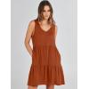 imageANRABESS Womens Summer Casual Tank Dress Sleeveless V Neck T Shirt Sundress Flowy Tiered Swing Mini Beach Vacation DressesBrick Red
