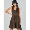 imageANRABESS Womens Summer Casual Tank Dress Sleeveless V Neck T Shirt Sundress Flowy Tiered Swing Mini Beach Vacation DressesCoffee