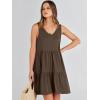 imageANRABESS Womens Summer Casual Tank Dress Sleeveless V Neck T Shirt Sundress Flowy Tiered Swing Mini Beach Vacation DressesCoffee