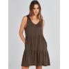 imageANRABESS Womens Summer Casual Tank Dress Sleeveless V Neck T Shirt Sundress Flowy Tiered Swing Mini Beach Vacation DressesCoffee