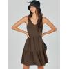 imageANRABESS Womens Summer Casual Tank Dress Sleeveless V Neck T Shirt Sundress Flowy Tiered Swing Mini Beach Vacation DressesCoffee