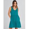 imageANRABESS Womens Summer Casual Tank Dress Sleeveless V Neck T Shirt Sundress Flowy Tiered Swing Mini Beach Vacation DressesLake