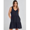 imageANRABESS Womens Summer Casual Tank Dress Sleeveless V Neck T Shirt Sundress Flowy Tiered Swing Mini Beach Vacation DressesNavy Blue