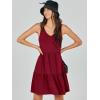 imageANRABESS Womens Summer Casual Tank Dress Sleeveless V Neck T Shirt Sundress Flowy Tiered Swing Mini Beach Vacation DressesRed