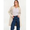 imageANRABESS Cardigan Sweater for Women Casual 2025 Fall Fashion Coat Long Sleeve Open Front Knit Coatigan OutwearBeige