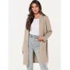 imageANRABESS Cardigan Sweater for Women Casual 2025 Fall Fashion Coat Long Sleeve Open Front Knit Coatigan OutwearLight Khaki