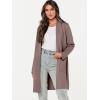 imageANRABESS Cardigan Sweater for Women Casual 2025 Fall Fashion Coat Long Sleeve Open Front Knit Coatigan OutwearNutmeg
