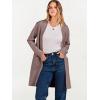 imageANRABESS Cardigan Sweater for Women Casual 2025 Fall Fashion Coat Long Sleeve Open Front Knit Coatigan OutwearNutmeg