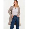 imageANRABESS Cardigan Sweater for Women Casual 2025 Fall Fashion Coat Long Sleeve Open Front Knit Coatigan OutwearRed Khaki