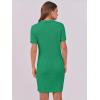 imageANRABESS Short Sleeve Sweater Dress for Women Summer Casual V Neck Cable Knit Mini Polo Dresses 2025 TrendyGreen