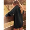 imageANRABESS Women Long Sleeve Oversized Cable Knit Chunky Baggy Loose Pullover Tunic Mini Sweater Dress 2025 Trendy Fall OutfitsBlack